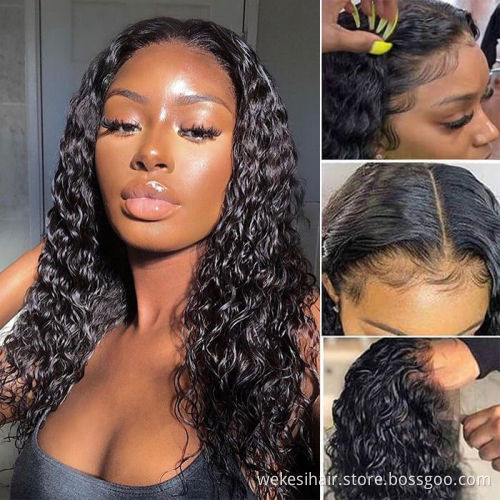 WKSwigs Afro Kinky Curly HD Lace Front Wigs Cuticle Aligned Virgin Hair Mongolian Kinky Curly 13*4 HD Lace Frontal Human Wigs
